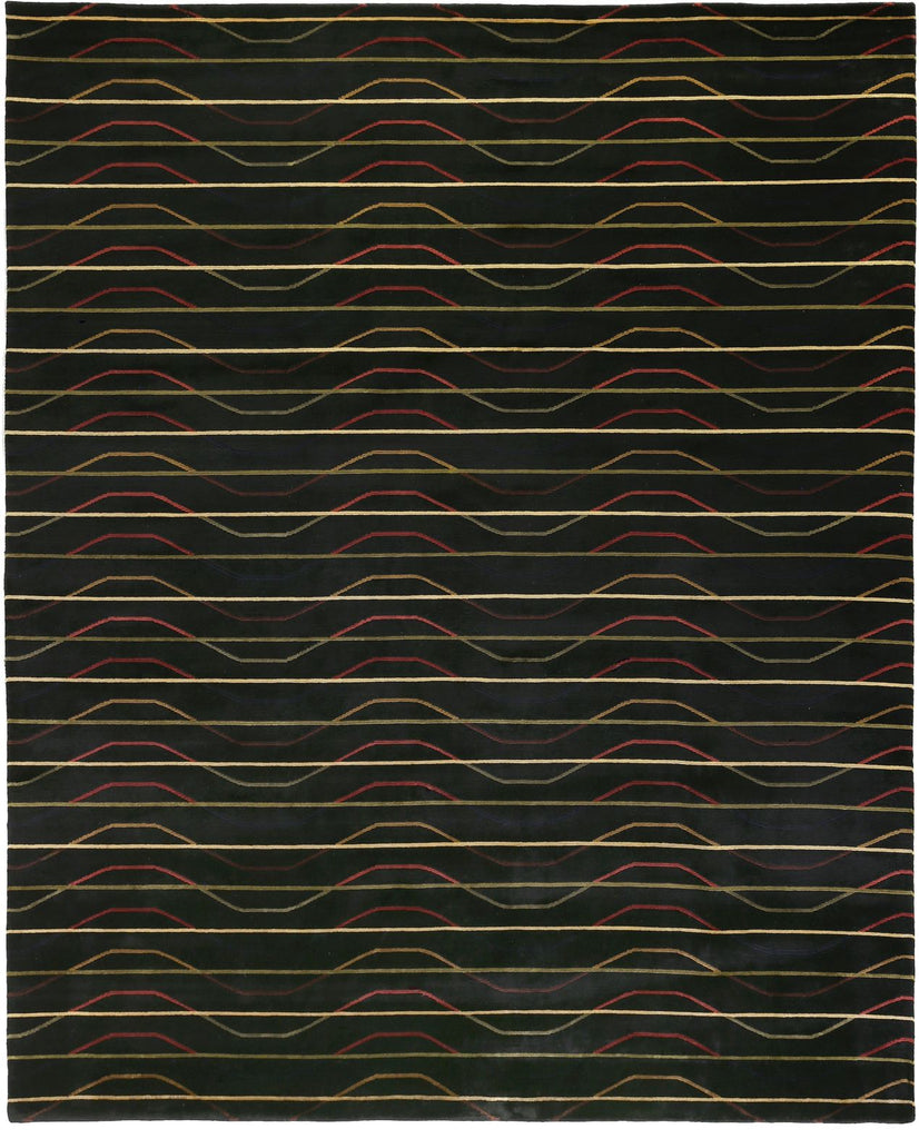 Exquisite Rugs Metropolitan 6583 Black Area Rug main image