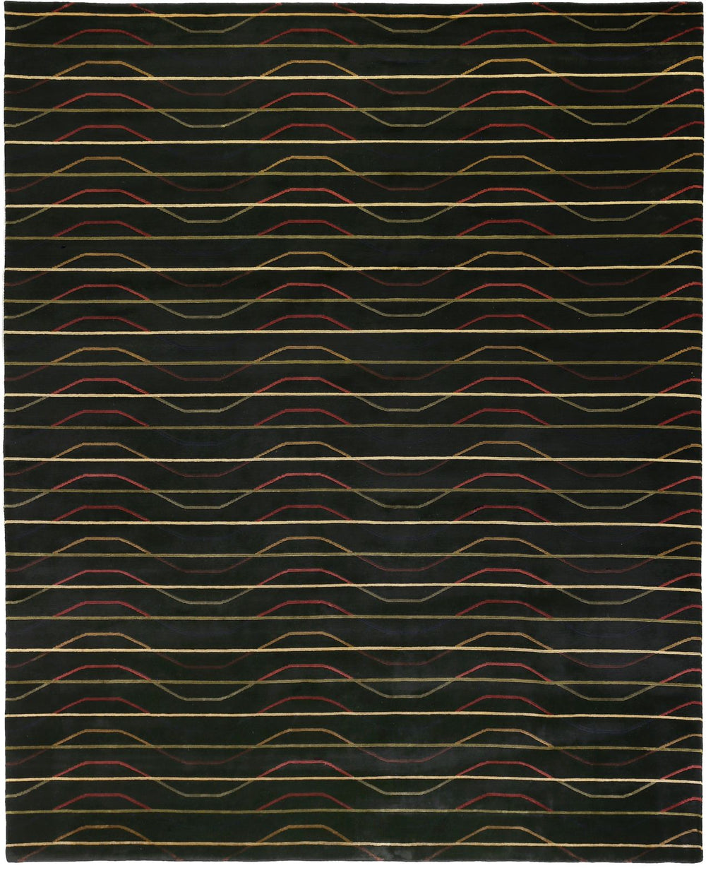 Exquisite Rugs Metropolitan 6583 Black Area Rug