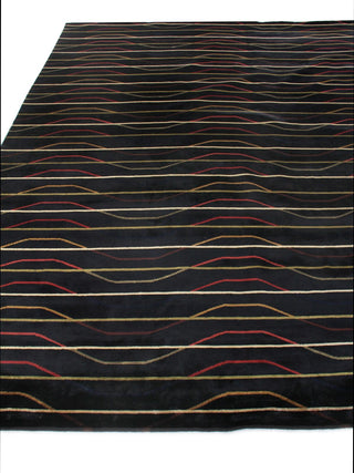 Exquisite Rugs Metropolitan 6583 Black Area Rug Pile Image