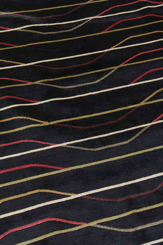 Exquisite Rugs Metropolitan 6583 Black Area Rug Detail Image