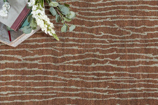 Exquisite Rugs Soho 6597 Brown Area Rug Lifestyle Image Feature