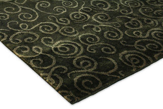 Exquisite Rugs Metro 6652 Sage Green Area Rug Corner Image