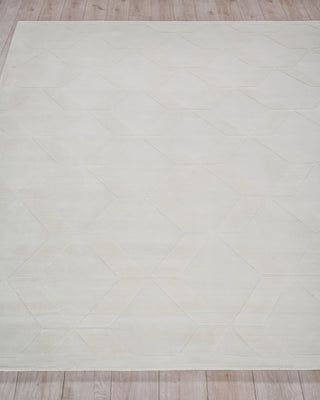 Exquisite Rugs Brunello Modern 6735 White Area Rug Closeup Image