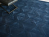 Exquisite Rugs Brunello Modern 6737 Navy Area Rug Lifestyle Image Feature