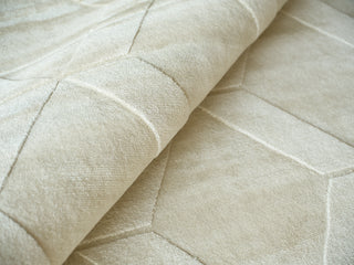 Exquisite Rugs Brunello Modern 6739 Light Beige Area Rug Lifestyle Image Feature