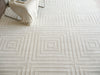 Exquisite Rugs Tovello Modern 6746 White Area Rug Lifestyle Image Feature