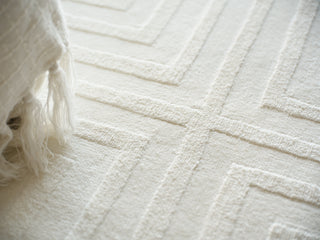 Exquisite Rugs Tovello Modern 6746 White Area Rug 