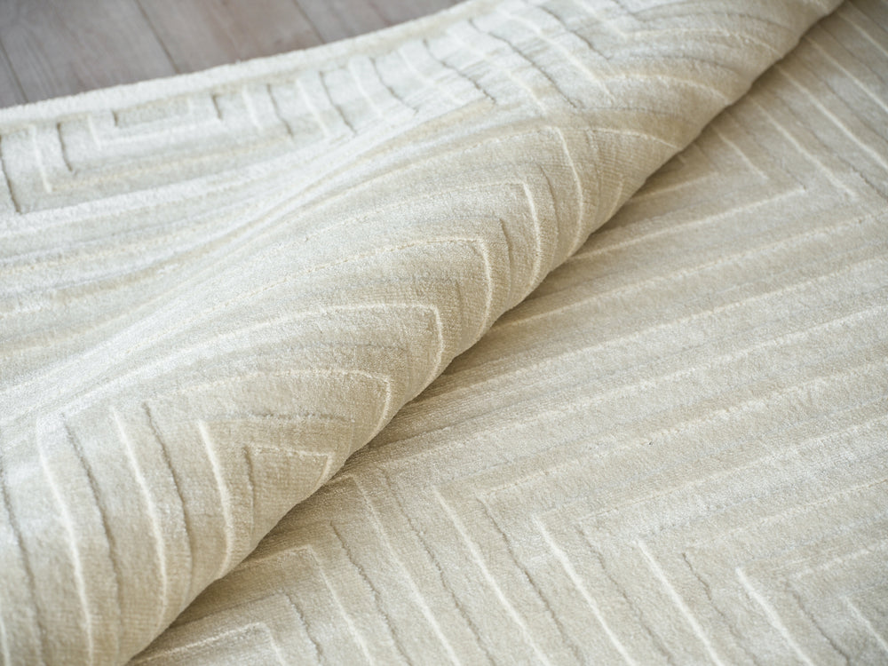 Exquisite Rugs Tovello Modern 6750 Beige Area Rug Lifestyle Image Feature