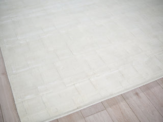 Exquisite Rugs Camora Modern 6752 White Area Rug Corner Image