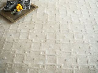 Exquisite Rugs Camora Modern 6755 Beige Area Rug Lifestyle Image Feature