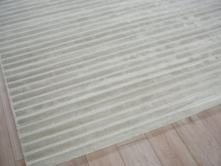 Exquisite Rugs Amani Modern 6764 Light Silver Area Rug Corner Image