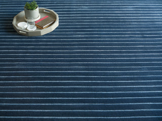 Exquisite Rugs Amani Modern 6765 Navy Area Rug Lifestyle Image Feature