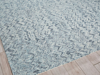 Exquisite Rugs Veneta 6772 Blue Area Rug Corner Image