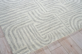 Exquisite Rugs Juno 6776 Gray/Ivory Area Rug Corner Image