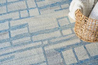 Exquisite Rugs Naturals 6780 Blue/Ivory Area Rug Lifestyle Image Feature