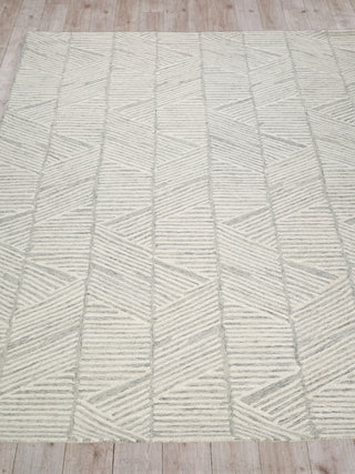 Exquisite Rugs Kascata 6786 Silver/Ivory Area Rug Closeup Image