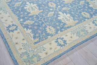 Exquisite Rugs Claremont Oushak 6793 Blue/Ivory Area Rug Corner Image