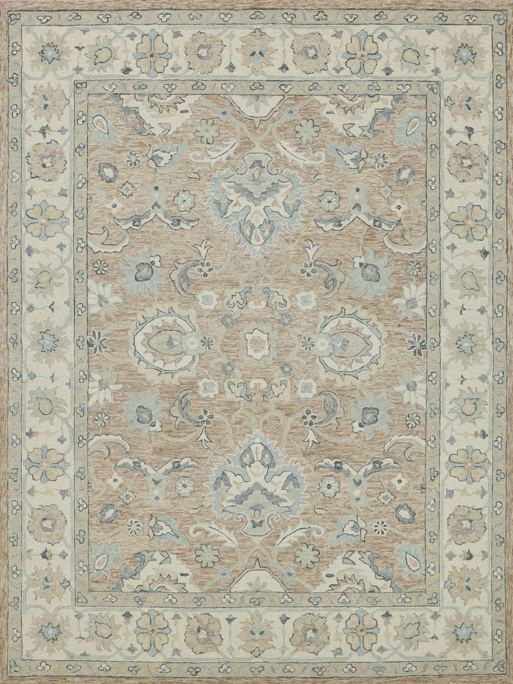 Exquisite Rugs Claremont Oushak 6795 Light Brown/Ivory Area Rug