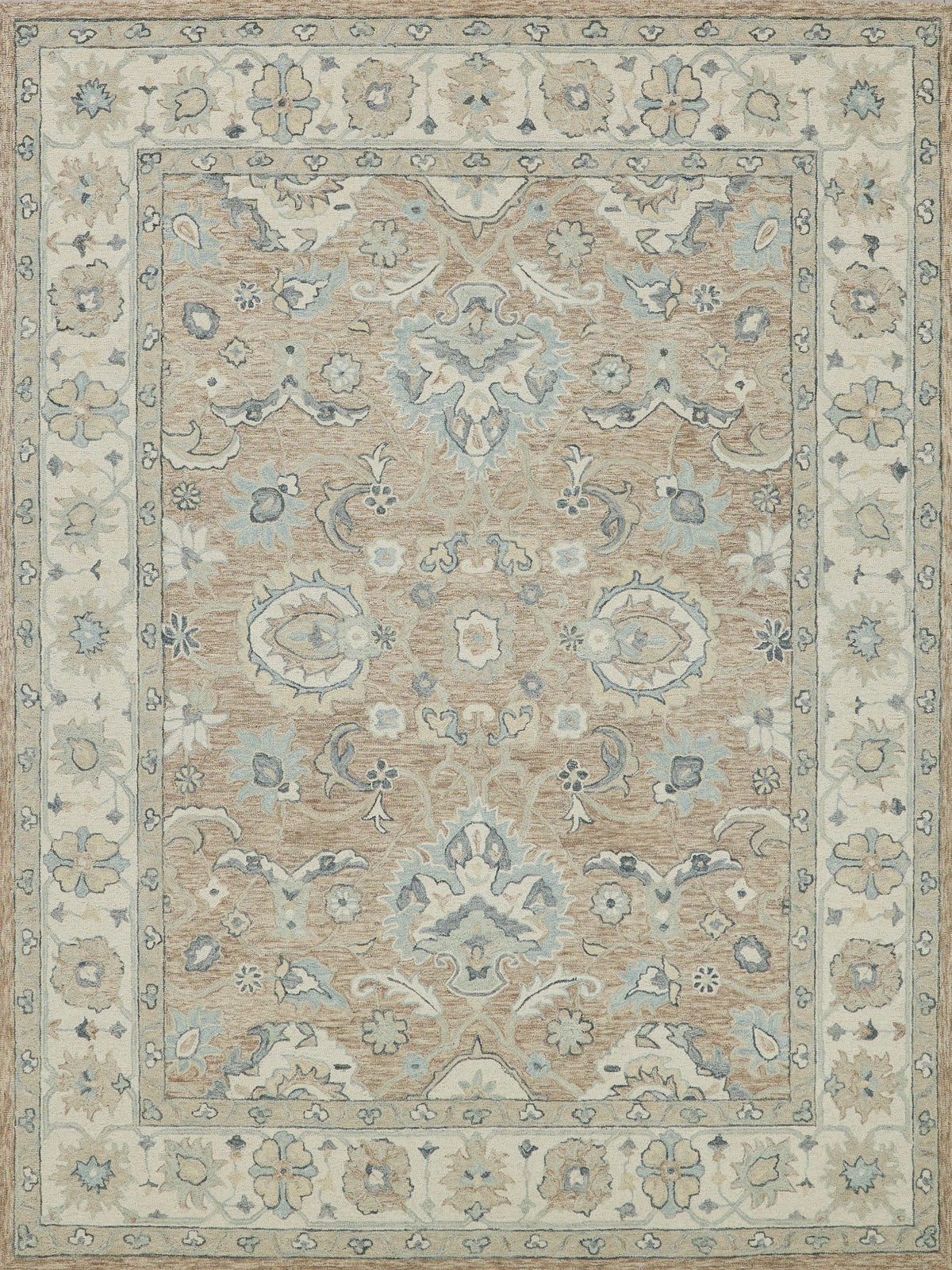 Exquisite Rugs Claremont Oushak 6795 Light Brown/Ivory Area Rug