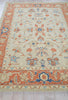 Exquisite Rugs Richmond Serapi 6798 Beige/Rust Area Rug Closeup Image