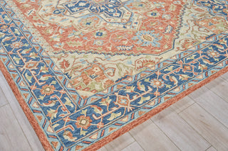 Exquisite Rugs Richmond Serapi 6799 Red/Blue Area Rug Corner Image