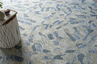 Exquisite Rugs Botanica 6808 Blue/Ivory/Multi Area Rug Lifestyle Image Feature