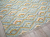 Exquisite Rugs Bargello 6814 Light Blue/Multi Area Rug Corner Image
