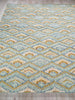 Exquisite Rugs Bargello 6814 Light Blue/Multi Area Rug Closeup Image