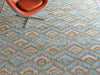 Exquisite Rugs Bargello 6814 Light Blue/Multi Area Rug Lifestyle Image Feature