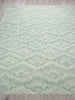 Exquisite Rugs Bargello 6816 Turquoise Area Rug Closeup Image