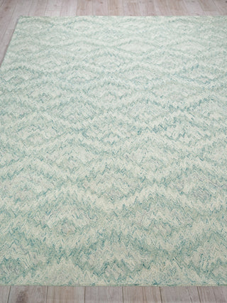 Exquisite Rugs Bargello 6816 Turquoise Area Rug Closeup Image