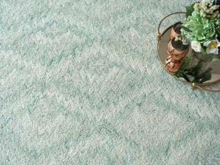 Exquisite Rugs Bargello 6816 Turquoise Area Rug Detail Image