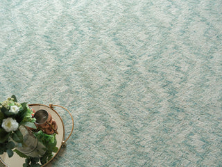 Exquisite Rugs Bargello 6816 Turquoise Area Rug Lifestyle Image Feature