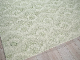 Exquisite Rugs Bargello 6817 Light Green Area Rug Corner Image