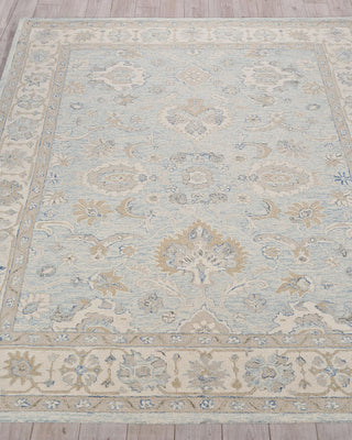 Exquisite Rugs Marietta Oushak 6823 Light Blue/Ivory Area Rug Pile Image