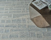 Exquisite Rugs Park City 6838 Blue/Ivory Area Rug Detail Image