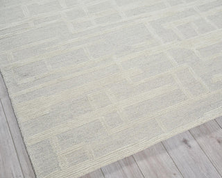Exquisite Rugs Park City 6842 Silver/Ivory Area Rug Corner Image