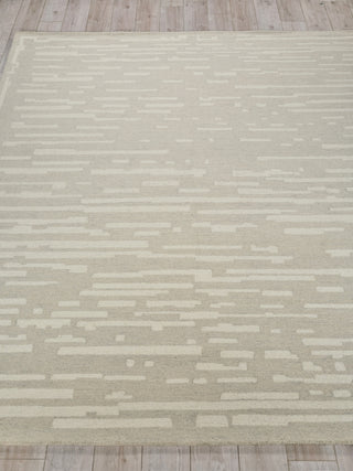 Exquisite Rugs Carmel 6860 Silver/Ivory Area Rug Closeup Image