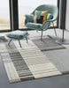 Exquisite Rugs Castine 6874 Gray/Ivory Area Rug Lifestyle Image Feature