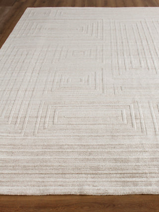 Exquisite Rugs Lotus 6952 Beige/Brown Area Rug by The Met Closeup Image