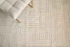 Exquisite Rugs Lotus 6952 Beige/Brown Area Rug by The Met Detail Image
