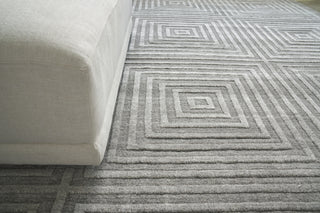 Exquisite Rugs Lotus 6956 Gray/Silver Area Rug by The Met Lifestyle Image Feature