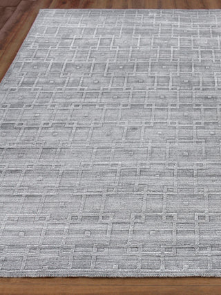 Exquisite Rugs Lotus 6958 Gray/Silver Area Rug by The Met Closeup Image