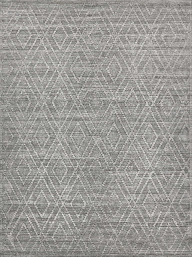 Exquisite Rugs Lotus 6959 Gray/Silver Area Rug by The Met main image