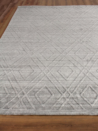 Exquisite Rugs Lotus 6959 Gray/Silver Area Rug by The Met Closeup Image