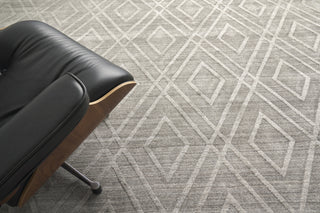 Exquisite Rugs Lotus 6959 Gray/Silver Area Rug by The Met Lifestyle Image Feature