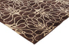Exquisite Rugs Metro 7030 Brown/Ivory Area Rug Corner Image