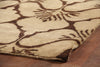Exquisite Rugs Metro 7031 Brown/Ivory Area Rug Corner Image