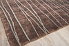 Exquisite Rugs Metro 7033 Brown Area Rug Corner Image