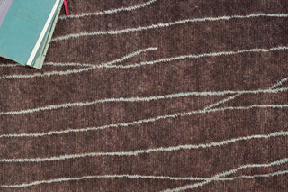 Exquisite Rugs Metro 7033 Brown Area Rug Lifestyle Image Feature